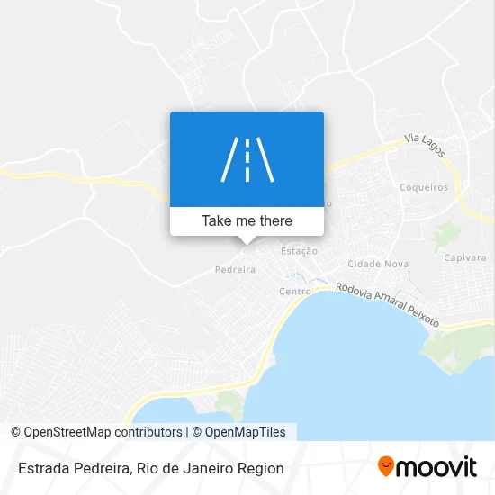 Estrada Pedreira map