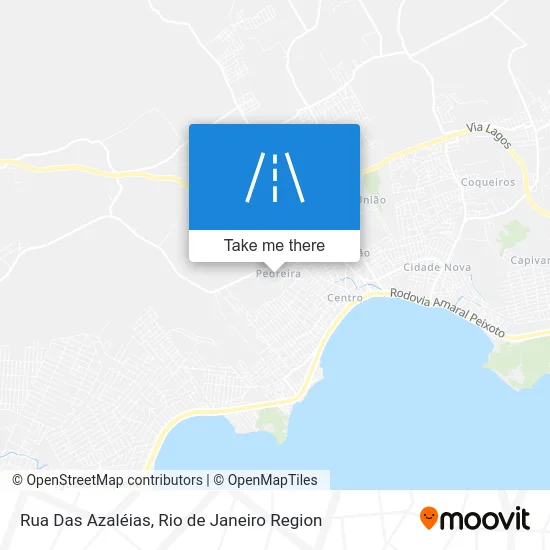 Rua Das Azaléias map