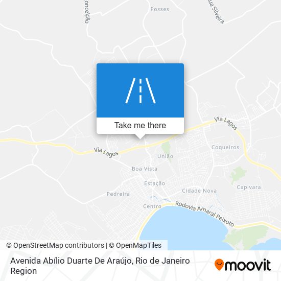 Mapa Avenida Abílio Duarte De Araújo