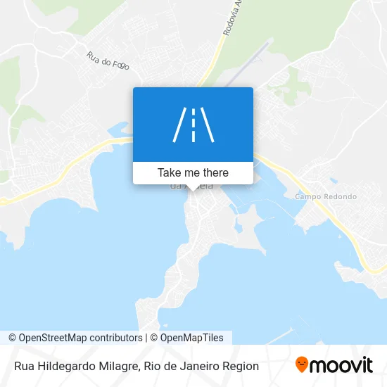 Rua Hildegardo Milagre map