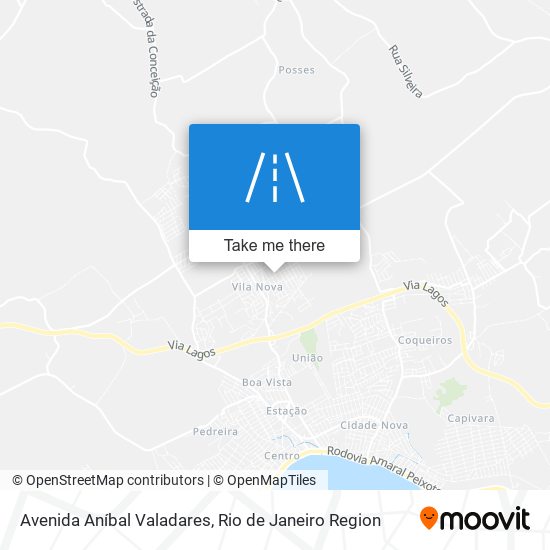 Mapa Avenida Aníbal Valadares