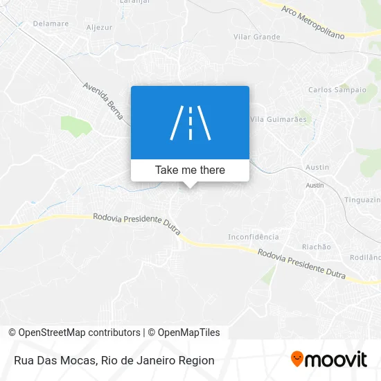 Rua Das Mocas map