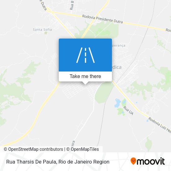 Rua Tharsis De Paula map