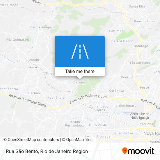 Rua São Bento map