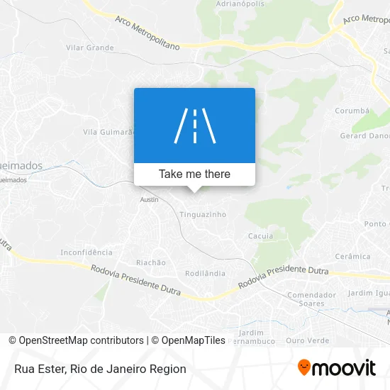 Rua Ester map
