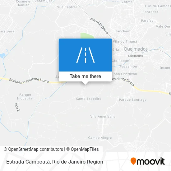Estrada Camboatá map