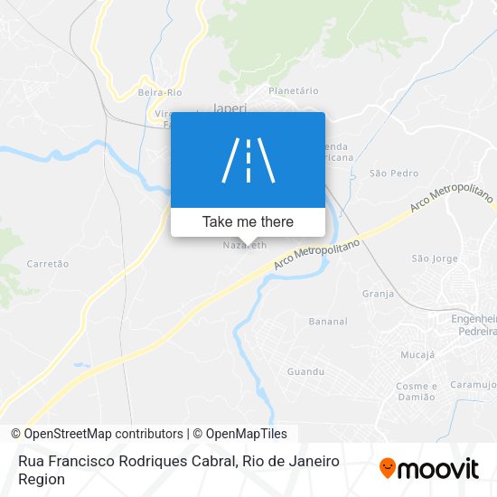 Rua Francisco Rodriques Cabral map