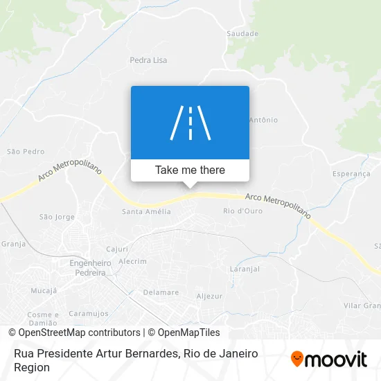Rua Presidente Artur Bernardes map