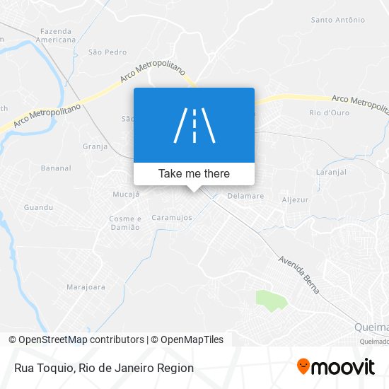 Rua Toquio map