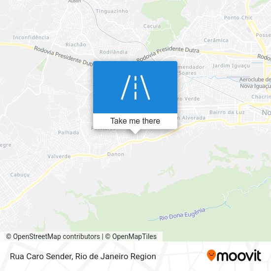 Rua Caro Sender map