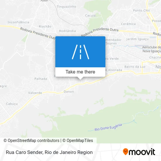 Rua Caro Sender map