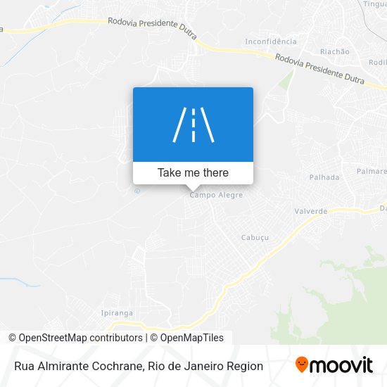 Rua Almirante Cochrane map