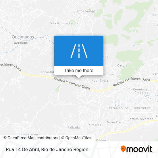 Rua 14 De Abril map