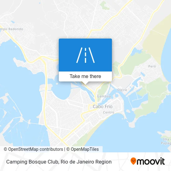 Camping Bosque Club map