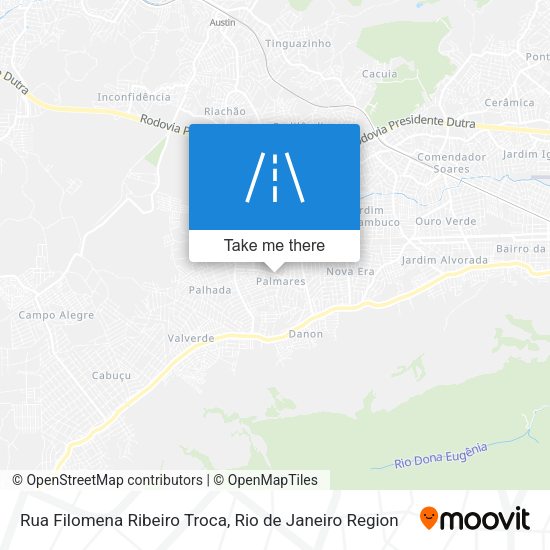 Rua Filomena Ribeiro Troca map