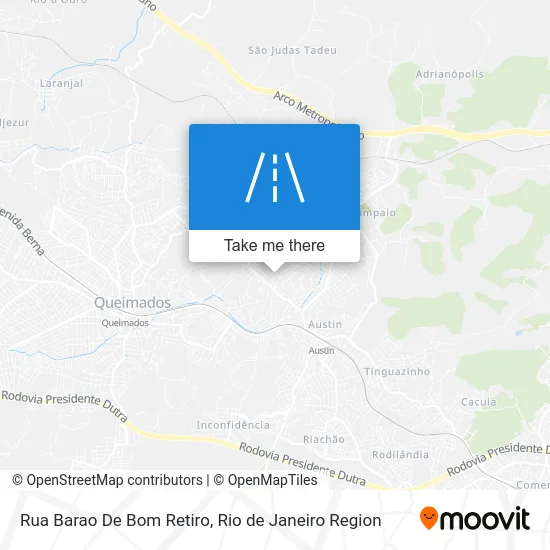 Rua Barao De Bom Retiro map