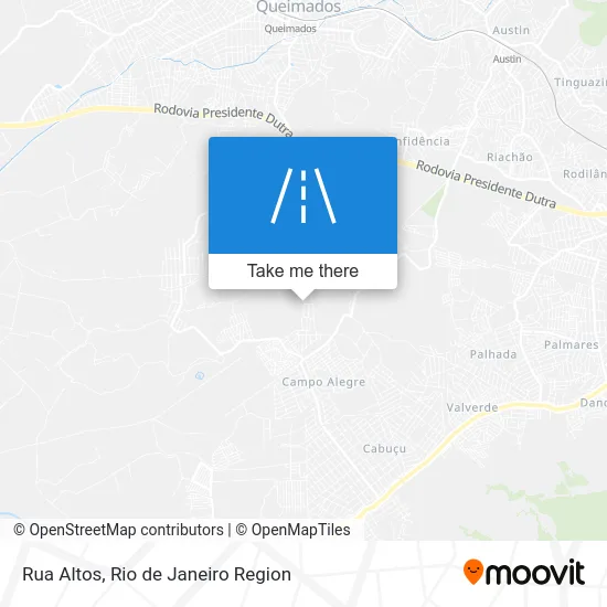 Rua Altos map