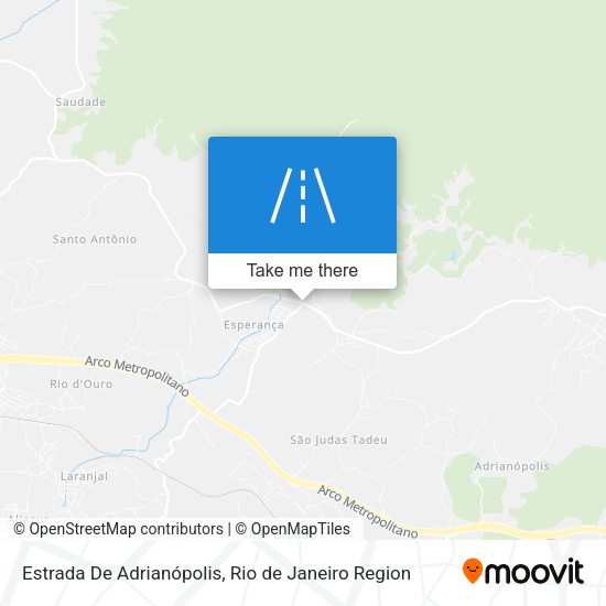 Estrada De Adrianópolis map