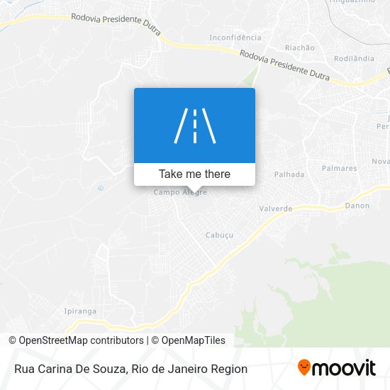 Rua Carina De Souza map