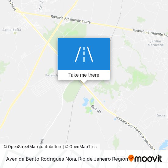 Mapa Avenida Bento Rodrigues Noia