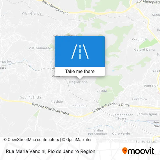Rua Maria Vancini map