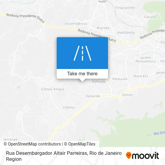 Rua Desembargador Altair Parreiras map