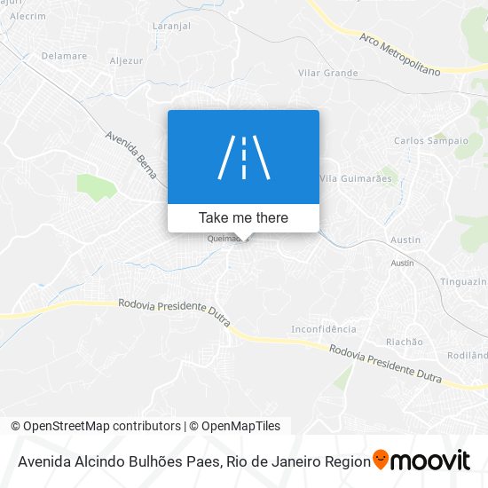 Mapa Avenida Alcindo Bulhões Paes