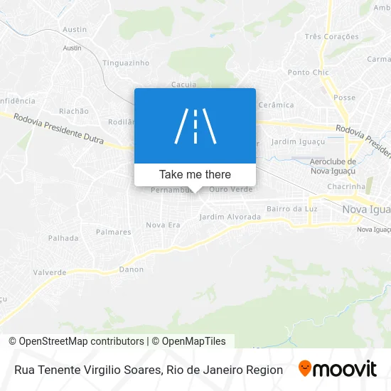 Rua Tenente Virgilio Soares map