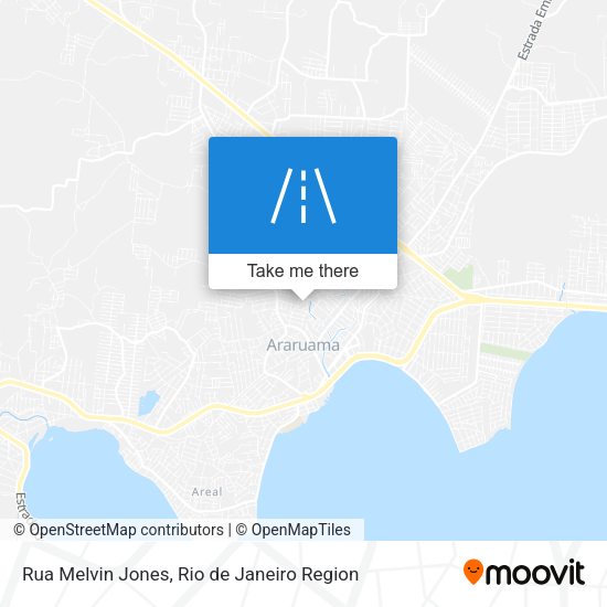 Rua Melvin Jones map