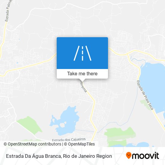 Mapa Estrada Da Água Branca