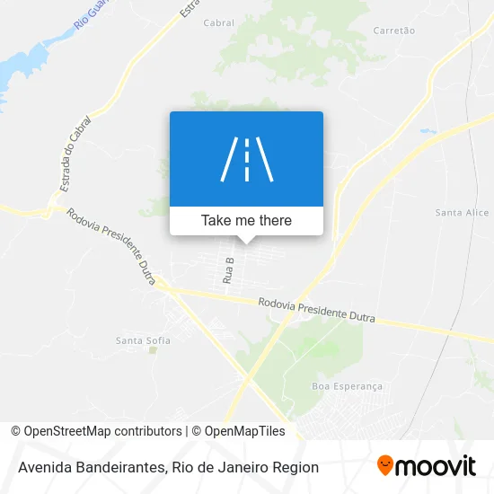 Avenida Bandeirantes map