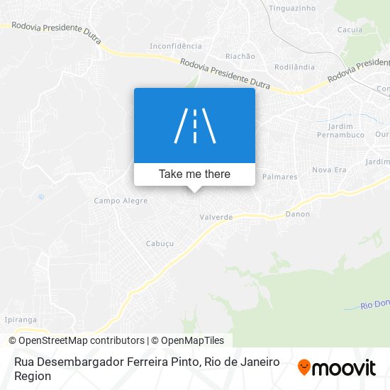 Mapa Rua Desembargador Ferreira Pinto