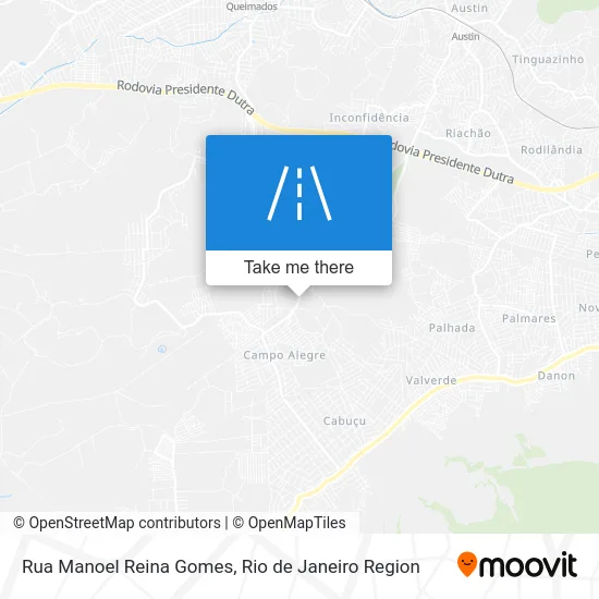 Rua Manoel Reina Gomes map