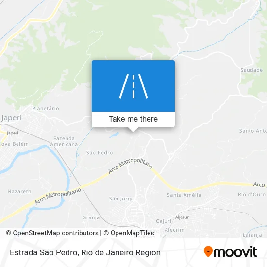 Estrada São Pedro map