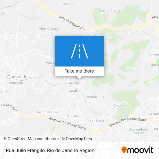 Rua Julio Frangilo map