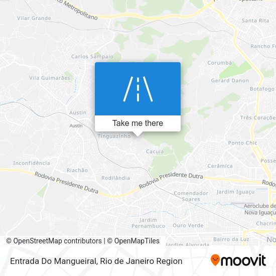 Entrada Do Mangueiral map