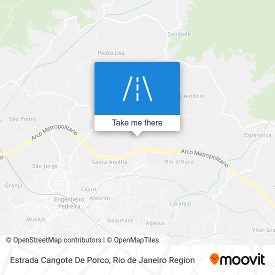 Estrada Cangote De Porco map