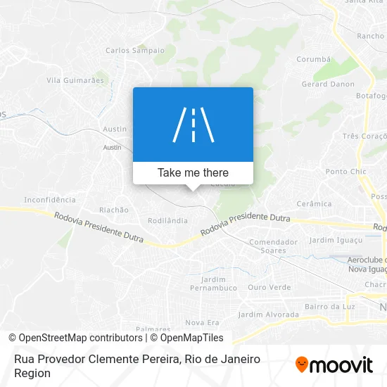 Rua Provedor Clemente Pereira map