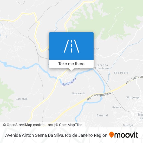 Mapa Avenida Airton Senna Da Silva