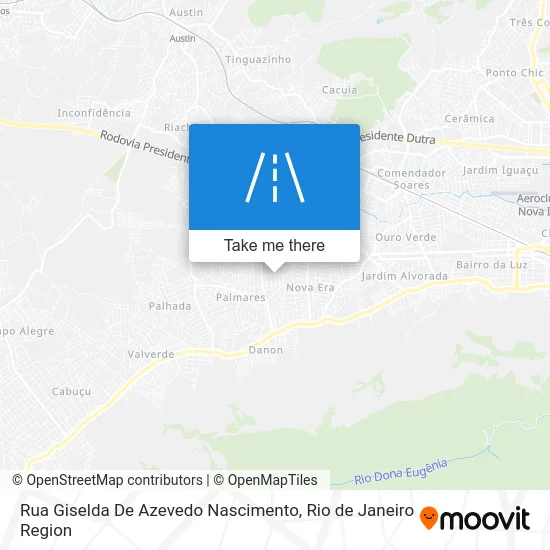 Rua Giselda De Azevedo Nascimento map