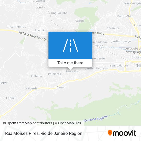 Mapa Rua Moises Pires