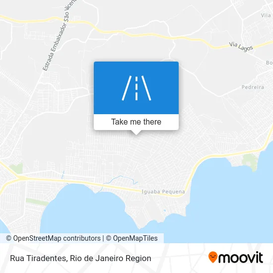Rua Tiradentes map
