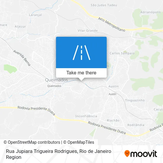 Rua Jupiara Trigueira Rodrigues map