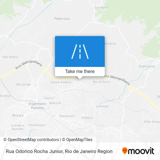 Rua Odorico Rocha Junior map