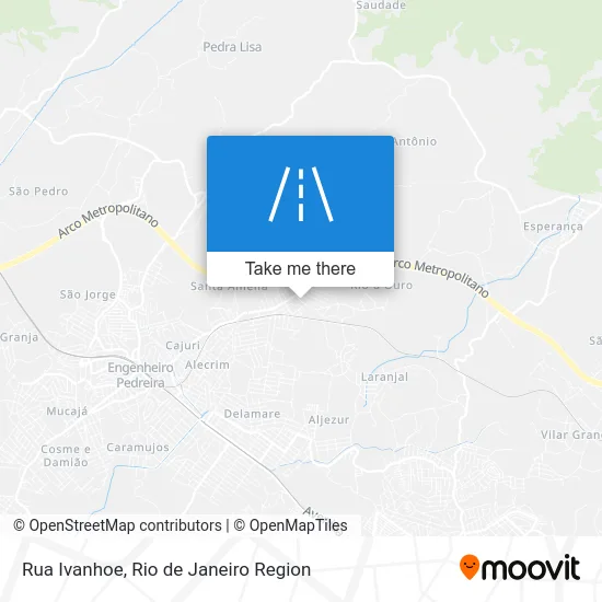 Rua Ivanhoe map