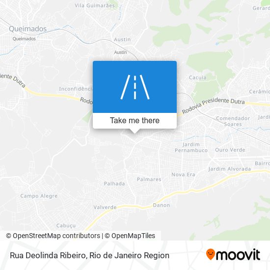 Rua Deolinda Ribeiro map