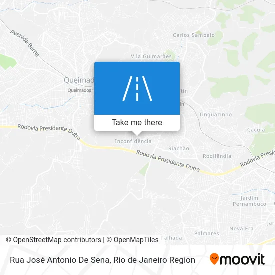 Rua José Antonio De Sena map