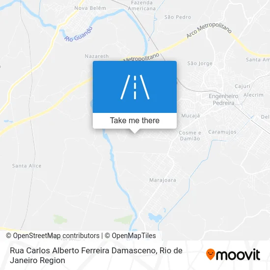 Rua Carlos Alberto Ferreira Damasceno map