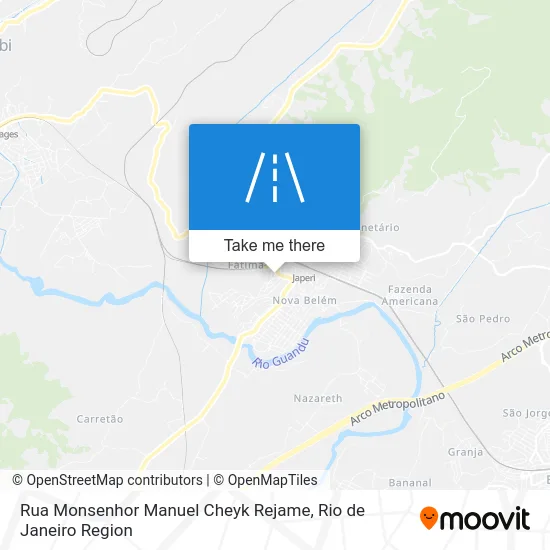 Rua Monsenhor Manuel Cheyk Rejame map