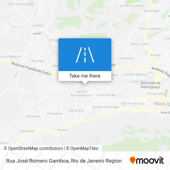 Rua José Romero Gamboa map